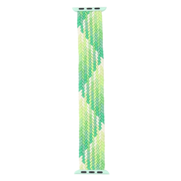 Single Loop Weaving Nylon Watch Band, Size: M 155mm For Apple Watch Ultra 49mm&Watch Ultra 2 49mm / Series 9&8&7 45mm / SE 3&SE 2&6&SE&5&4 44mm / 3&2&1 42mm(Lime) - Watch Bands by buy2fix | Online Shopping UK | buy2fix