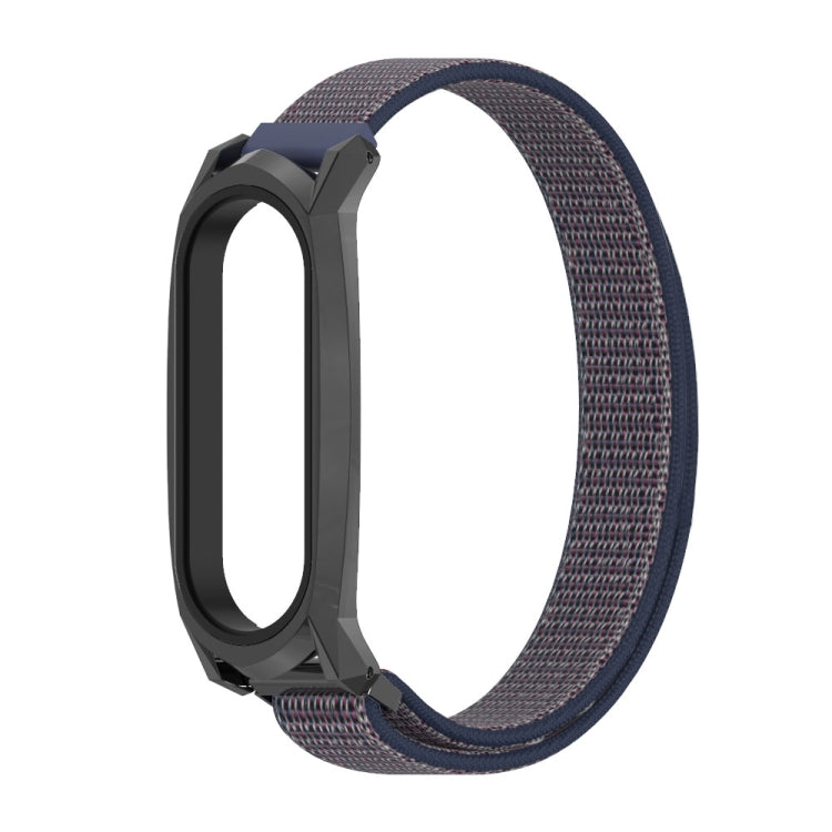 For Xiaomi Mi Band 6 / 5 / 4 / 3 Mijobs GT Nylon Loop Watch Band(Midnight Blue Black) - Watch Bands by MIJOBS | Online Shopping UK | buy2fix