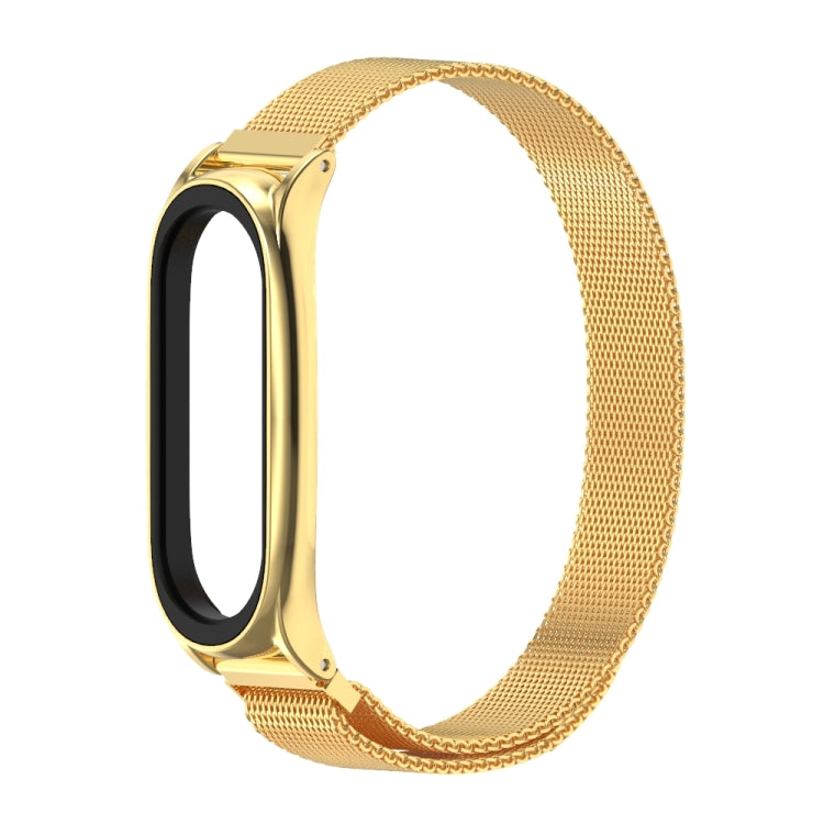 For Xiaomi Mi Band 6 / 5 / 4 / 3 Mijobs Milan Magnetic Plus Stainless Steel Watch Band(Gold) - Watch Bands by MIJOBS | Online Shopping UK | buy2fix