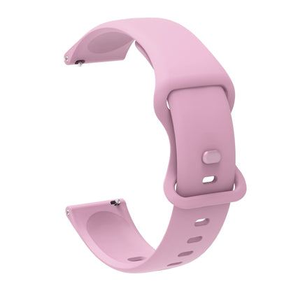 22mm For Amazfit GTS 2e Butterfly Buckle Silicone Watch Band(Light Purple) - Watch Bands by buy2fix | Online Shopping UK | buy2fix