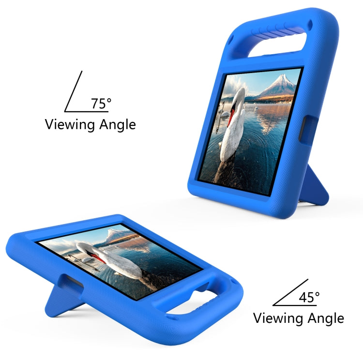 For Samsung Galaxy Tab A 8.0 2019 SM-T290 / SM-T295 Handle Portable EVA Shockproof Anti Falling Protective Case with Triangle Holder(Blue) - Other Galaxy Tab PC by buy2fix | Online Shopping UK | buy2fix