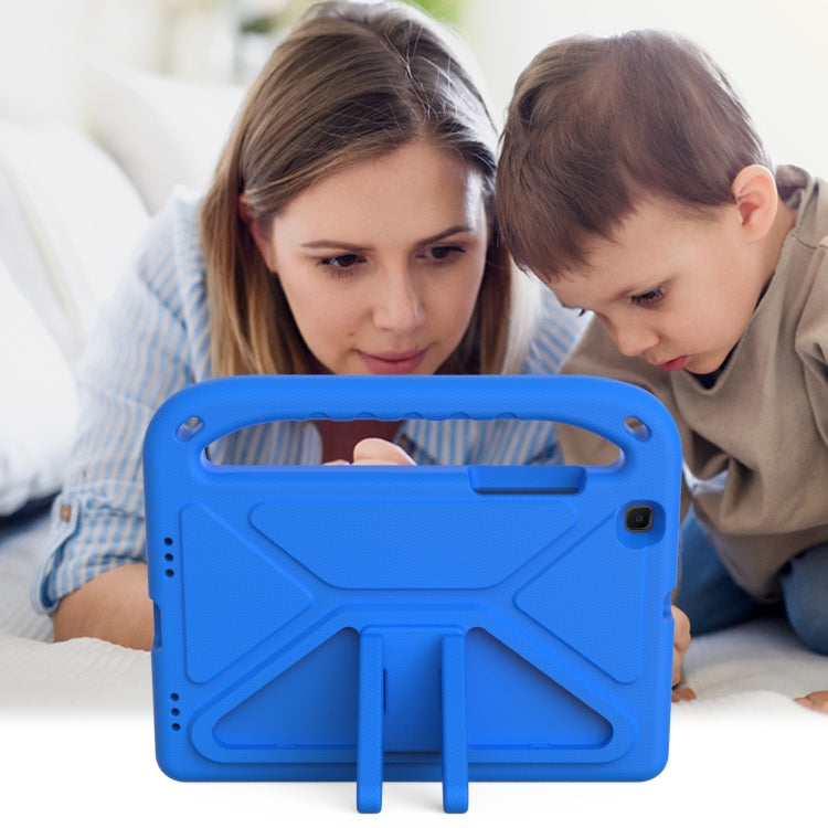 For Samsung Galaxy Tab A 8.0 2019 SM-T290 / SM-T295 Handle Portable EVA Shockproof Anti Falling Protective Case with Triangle Holder(Blue) - Other Galaxy Tab PC by buy2fix | Online Shopping UK | buy2fix