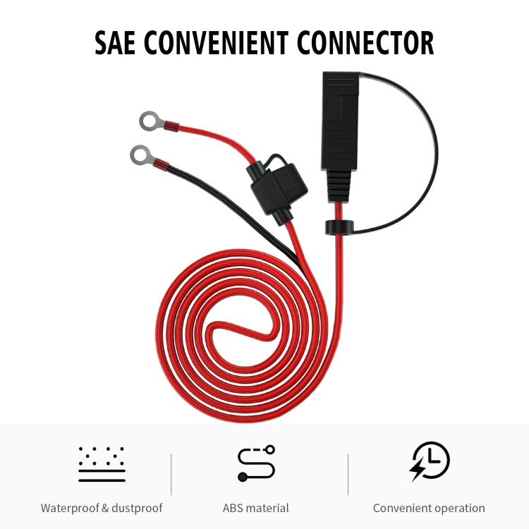 CS-1423A1 1.4m OT Terminal Cable with SAE Socket + 10A Fuse - In Car by buy2fix | Online Shopping UK | buy2fix