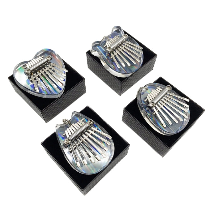 Mini Dazzle Acrylic 8 Tone Thumb Piano Kalimba Musical Instruments(Bear) - Keyboard Instruments by buy2fix | Online Shopping UK | buy2fix