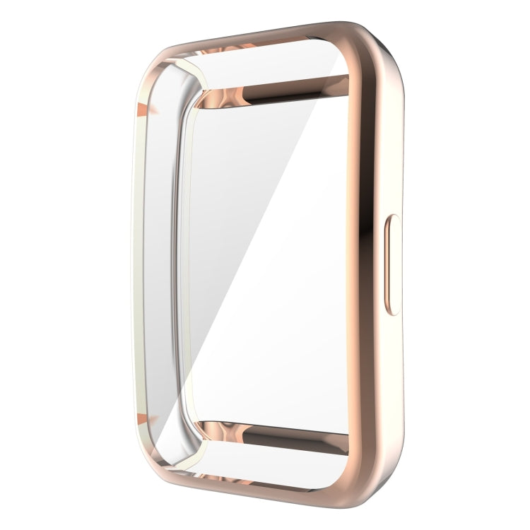 For Huawei Band 6 / 6 Pro / Honor Band 6 Full Coverage TPU Electroplating Protective Case Cover(Rose Gold) - Smart Wear by buy2fix | Online Shopping UK | buy2fix