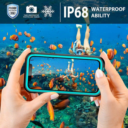 For iPhone 13 Pro Max RedPepper Transparent Dot Shockproof Waterproof PC + TPU Protective Case  (Blue) - iPhone 13 Pro Max Cases by RedPepper | Online Shopping UK | buy2fix