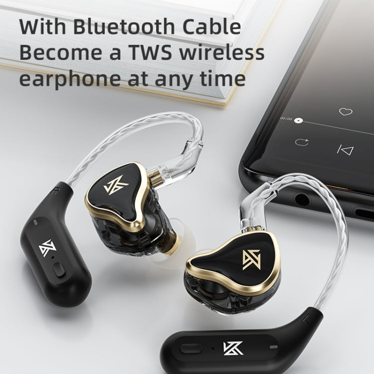 KZ ZAS 16-unit Ring Iron In-ear Wired Earphone, Mic Version(Black) - In Ear Wired Earphone by KZ | Online Shopping UK | buy2fix