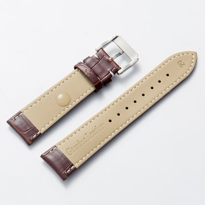 18mm Calf Leather Watch Band(Black) - Smart Wear by buy2fix | Online Shopping UK | buy2fix