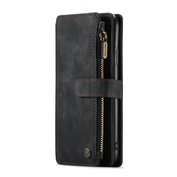 For iPhone 11 CaseMe-C30 PU + TPU Multifunctional Horizontal Flip Leather Case with Holder & Card Slot & Wallet & Zipper Pocket (Black) - iPhone 11 Cases by CaseMe | Online Shopping UK | buy2fix