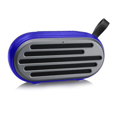 New Rixing NR-105 Mini TWS Metal Bluetooth Speaker Support Hands-free Call / FM(Blue) - Mini Speaker by New Rixing | Online Shopping UK | buy2fix