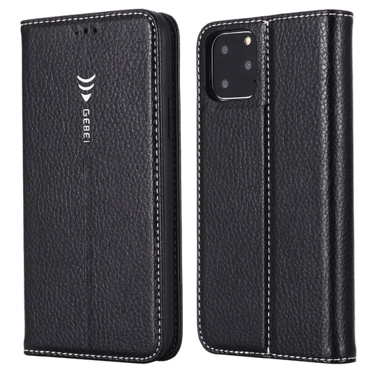 For iPhone 11 Pro GEBEI PU+TPU Horizontal Flip Protective Case with Holder & Card Slots(Black) - iPhone 11 Pro Cases by GEBEI | Online Shopping UK | buy2fix