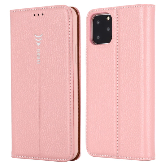 For iPhone 11 Pro GEBEI PU+TPU Horizontal Flip Protective Case with Holder & Card Slots(Rose Gold) - iPhone 11 Pro Cases by GEBEI | Online Shopping UK | buy2fix