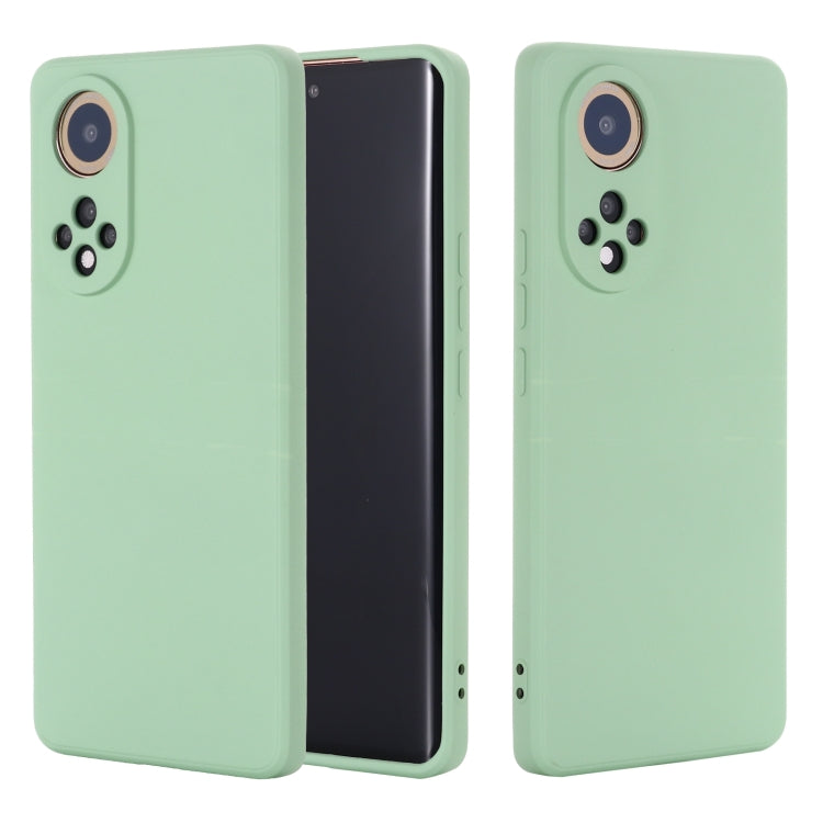 For Huawei Nova 9 Solid Color Liquid Silicone Dropproof Full Coverage Protective Case(Green) - Mobile Accessories by buy2fix | Online Shopping UK | buy2fix