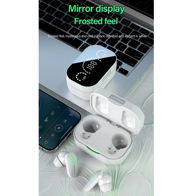 Lenovo XT82 Bluetooth 5.1 Mirror Display Gaming Wireless Bluetooth Earphone(Black) - Bluetooth Earphone by Lenovo | Online Shopping UK | buy2fix