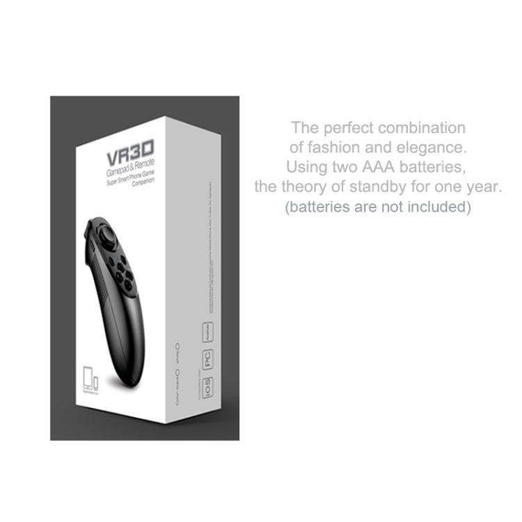 MOCUTE 052 VR Game Wireless Bluetooth Mobile Remote Control Gamepad for Android iOS PC(Black) - Controller Gamepad by buy2fix | Online Shopping UK | buy2fix