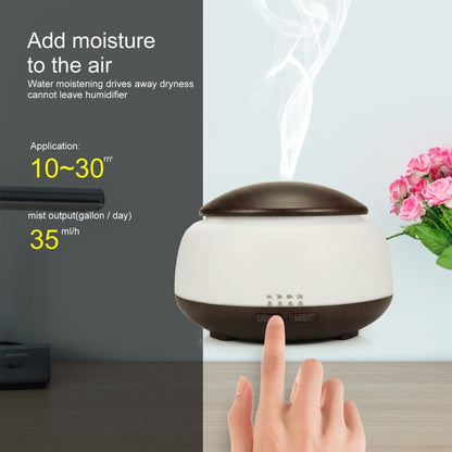 Wood Grain Humidifier Air Purifier Ultrasonic Atomization Household Aromatherapy Machine with Colorful LED Light Automatic Alcohol Sprayer, Plug Specification:AU Plug(Dark Brown) - Home & Garden by buy2fix | Online Shopping UK | buy2fix
