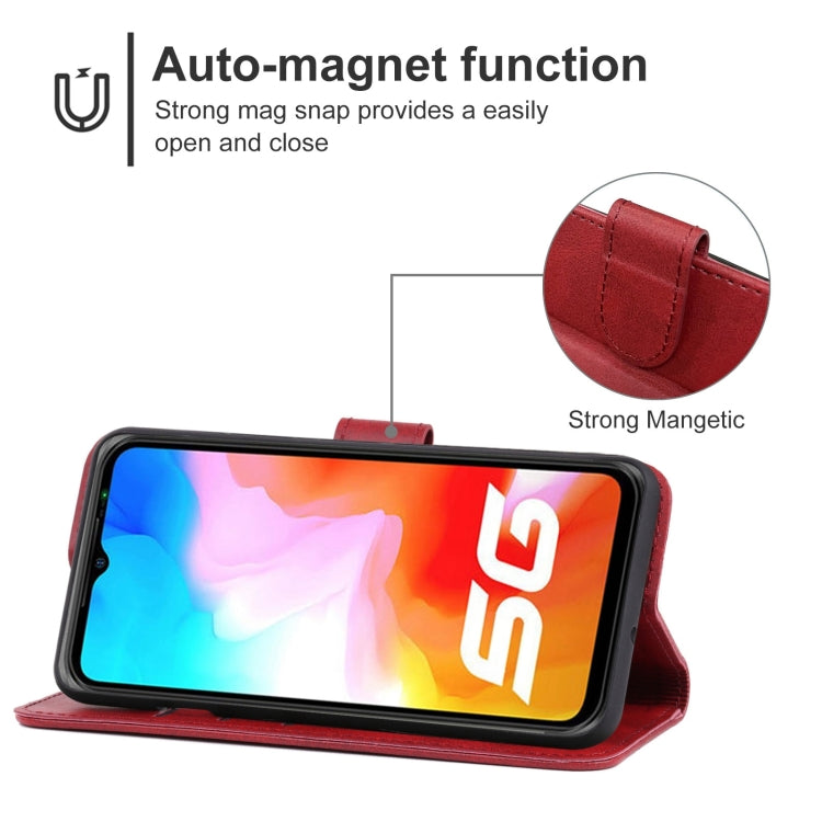 For Ulefone Armor 12 5G / 12S Leather Phone Case(Red) - More Brand by buy2fix | Online Shopping UK | buy2fix