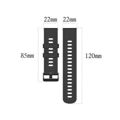 For Amazfit GTR Silicone Smart Watch Watch Band, Size:22mm(Orange) - Watch Bands by buy2fix | Online Shopping UK | buy2fix