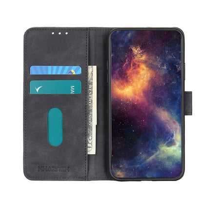 For vivo Y76 5G / Y76s 5G KHAZNEH Retro Texture Horizontal Flip Leather Phone Case(Black) - vivo Cases by buy2fix | Online Shopping UK | buy2fix