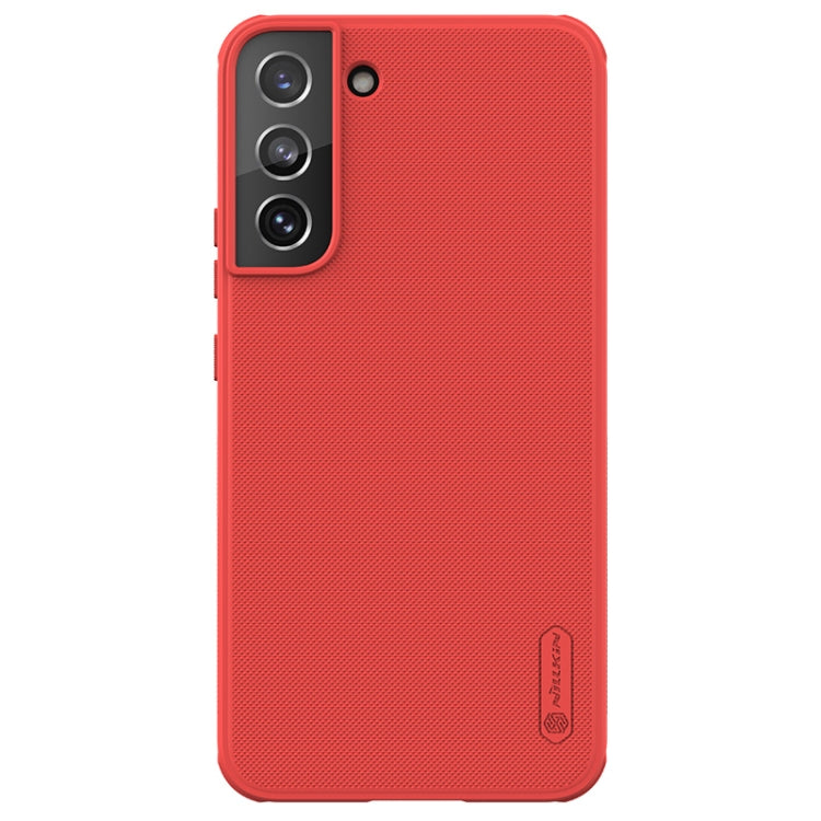 For Samsung Galaxy S22+ 5G NILLKIN Super Frosted Shield Pro PC + TPU Phone Case(Red) - Galaxy S22+ 5G Cases by NILLKIN | Online Shopping UK | buy2fix