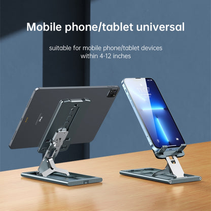 R-JUST HZ16 Slim Phone Desktop Holder(Silver) - Desktop Holder by R-JUST | Online Shopping UK | buy2fix