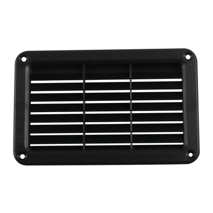 A6789 193x122mm RV / Bus Oblique Louver Outlet Panel with Screws(Black) - In Car by buy2fix | Online Shopping UK | buy2fix