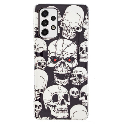 For Samsung Galaxy A33 5G Luminous TPU Protective Phone Case(Skull) - Samsung Accessories by buy2fix | Online Shopping UK | buy2fix