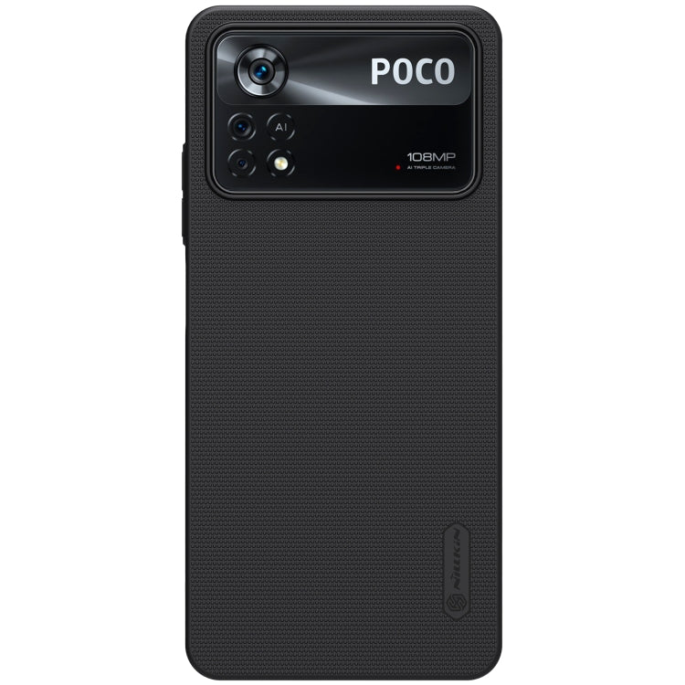 For Xiaomi Poco X4 Pro 5G NILLKIN Frosted PC Phone Case(Black) - Poco X4 Pro 5G Cases by NILLKIN | Online Shopping UK | buy2fix