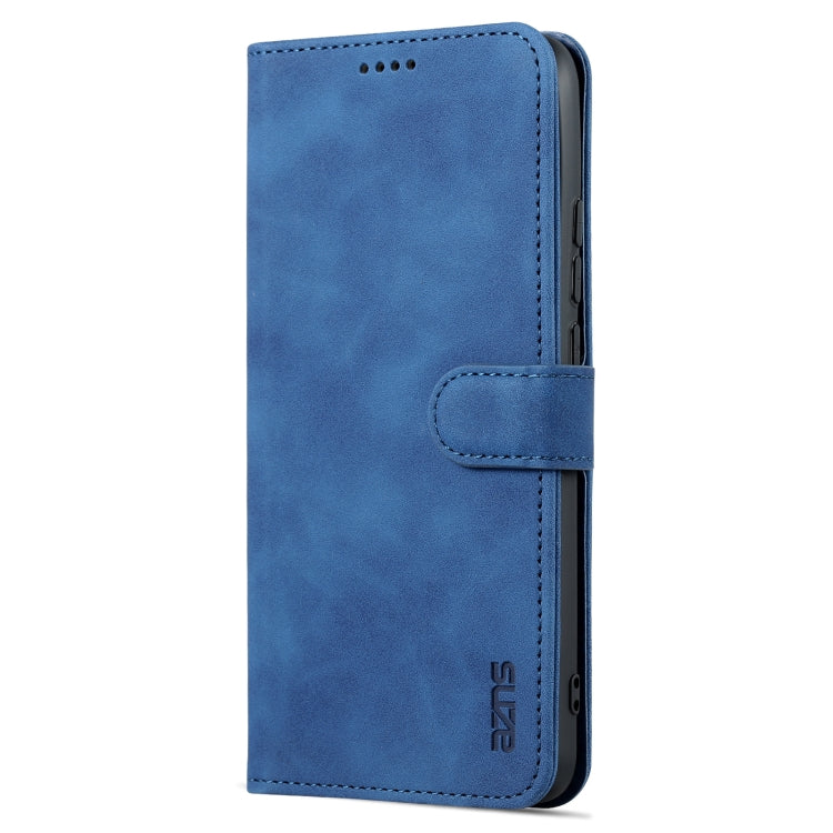 For Xiaomi Redmi 10C / Redmi 10 India AZNS Skin Feel Calf Texture Flip Leather Phone Case(Blue) - Xiaomi Cases by AZNS | Online Shopping UK | buy2fix