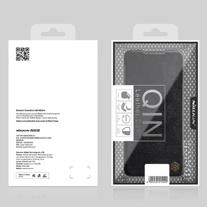 For Xiaomi Redmi Note 11S NILLKIN QIN Series Crazy Horse Texture Leather Case(Black) - Xiaomi Cases by NILLKIN | Online Shopping UK | buy2fix