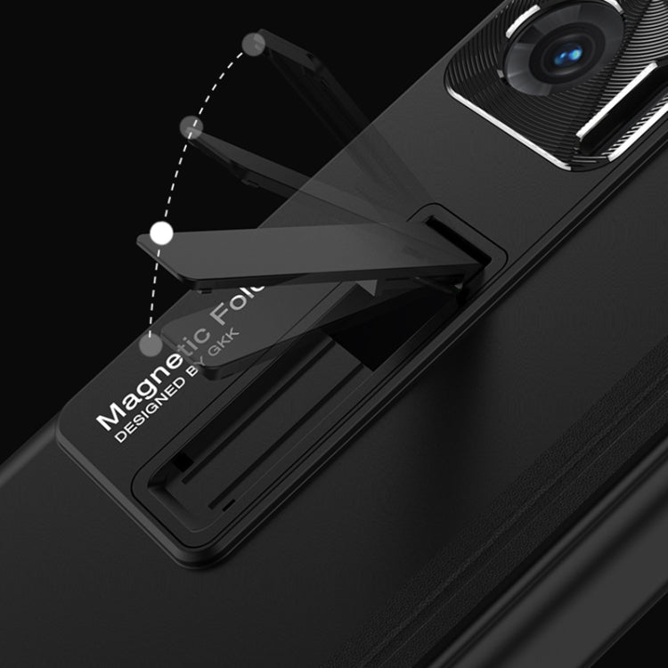 For Honor Magic V 5G GKK Magnetic Hinge Full Coverage Phone Case(Silver) - Honor Cases by GKK | Online Shopping UK | buy2fix