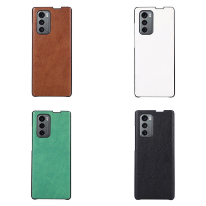 For LG Wing 5G FaletteTexture PU+TPU+PC Shockproof Phone Case(Brown) - Mobile Accessories by buy2fix | Online Shopping UK | buy2fix