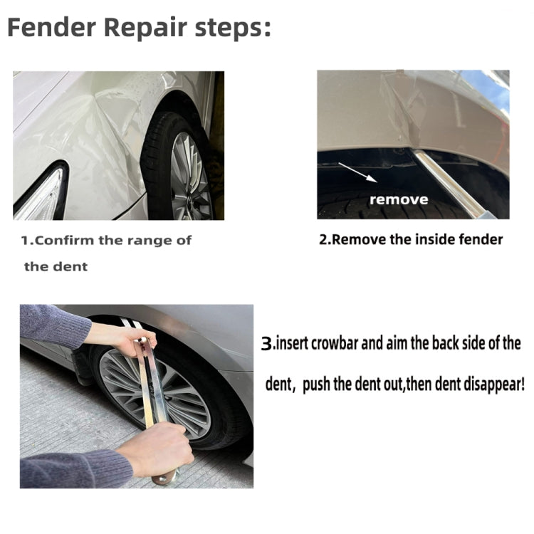 N9 Car Dent Removal Fender Damage Repair Puller Lifter Arc Crowbar Tools - In Car by buy2fix | Online Shopping UK | buy2fix