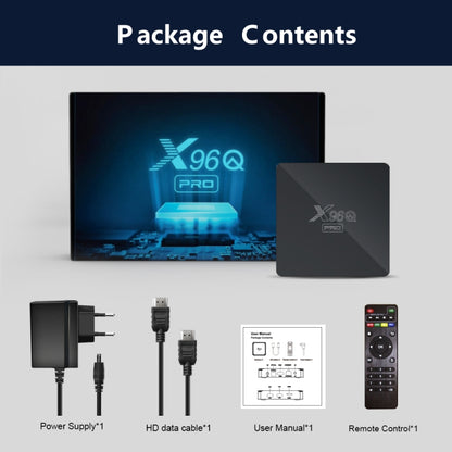 X96Q PRO 4K Smart TV BOX Android 10.0 Media Player, Allwinner H313 Quad Core ARM Cortex A53, RAM: 2GB, ROM: 16GB, Plug Type:US Plug - Consumer Electronics by buy2fix | Online Shopping UK | buy2fix