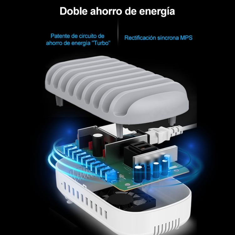 ORICO DUK-10P-DX 120W 5V 2.4A 10 Ports USB Charging Station, AU Plug(White) - Multifunction Charger by ORICO | Online Shopping UK | buy2fix