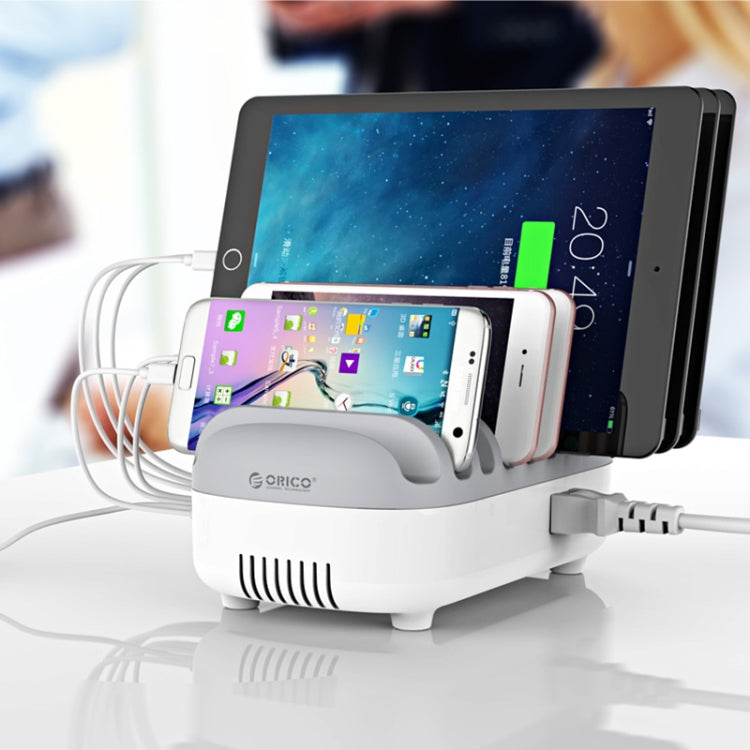 ORICO DUK-10P-DX 120W 5V 2.4A 10 Ports USB Charging Station, AU Plug(White) - Multifunction Charger by ORICO | Online Shopping UK | buy2fix