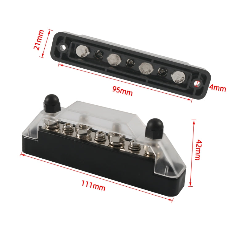 A7462-01 7 Way Power Distribution Block Terminal Studs with 2 Fixing Screws - In Car by buy2fix | Online Shopping UK | buy2fix