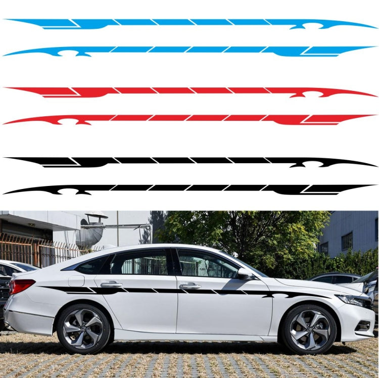 2 PCS/Set D-178 Waistline Pattern Car Modified Decorative Sticker(Red) - In Car by buy2fix | Online Shopping UK | buy2fix