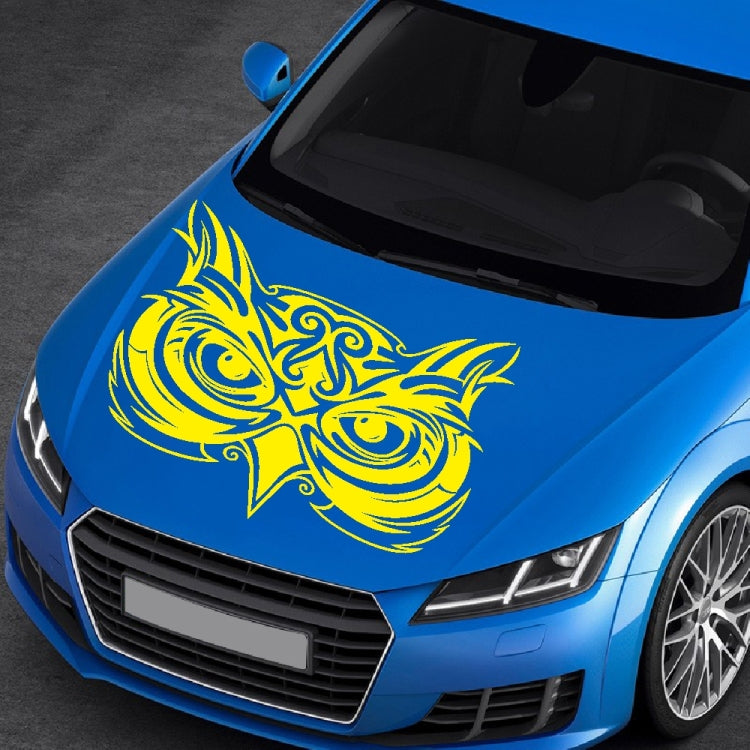 D-921 Eagle Totem Pattern Car Modified Decorative Sticker(Yellow) - In Car by buy2fix | Online Shopping UK | buy2fix