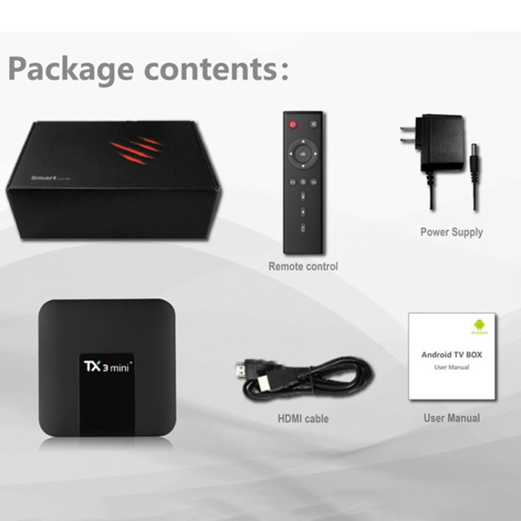 TX3 mini+  Android 11.0 Smart TV Box, Amlogic S905W2 Quad Core, Memory:2GB+16GB, 2.4GHz / 5GHz WiFi(US Plug) - Consumer Electronics by buy2fix | Online Shopping UK | buy2fix