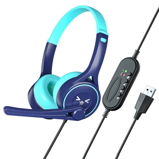 SOYTO SY-G30 Wired Noise Cancelling Ergonomic Gaming Headset, Interface:USB(Blue Cyan) - Multimedia Headset by SOYTO | Online Shopping UK | buy2fix
