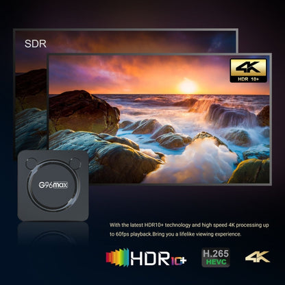 G96max Smart 4K HD Android 11.0 TV Box, Amlogic S905W2 Quad Core ARM Cortex A35, Support Dual Band WiFi, HDMI, RJ45, Capacity:2GB+16GB(EU Plug) - Consumer Electronics by buy2fix | Online Shopping UK | buy2fix
