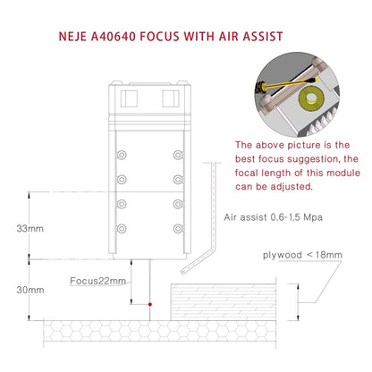 NEJE MASTER 3 MAX Laser Engraver with A40640 Dual Laser Beam Module(EU Plug) - DIY Engraving Machines by NEJE | Online Shopping UK | buy2fix