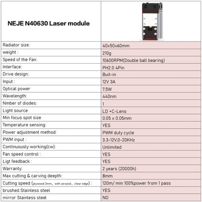 NEJE MASTER 3 Plus Laser Engraver with N40630 Laser Module(EU Plug) - Consumer Electronics by NEJE | Online Shopping UK | buy2fix