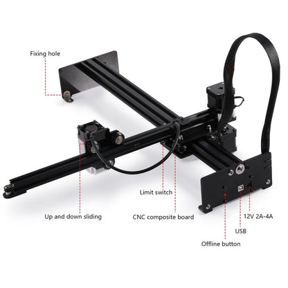 NEJE MASTER 3 Plus Laser Engraver with A40630 Laser Module(US Plug) - DIY Engraving Machines by NEJE | Online Shopping UK | buy2fix