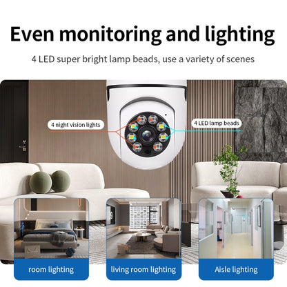 A6 2MP HD Light Bulb WiFi Camera Support Motion Detection/Two-way Audio/Night Vision/TF Card - Security by buy2fix | Online Shopping UK | buy2fix