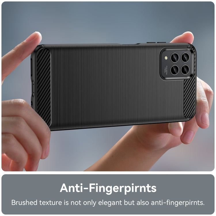 For T-Mobile REVVL 6 Pro 5G Brushed Texture Carbon Fiber TPU Phone Case(Black) - More Brand by buy2fix | Online Shopping UK | buy2fix