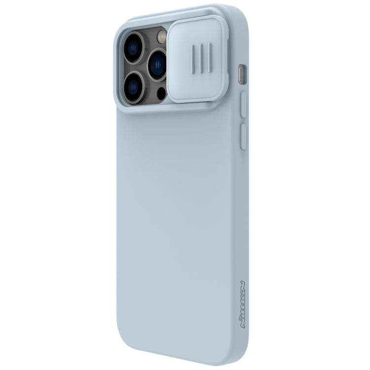 For iPhone 14 Pro NILLKIN CamShield Liquid Silicone Phone Case (Grey) - iPhone 14 Pro Cases by NILLKIN | Online Shopping UK | buy2fix