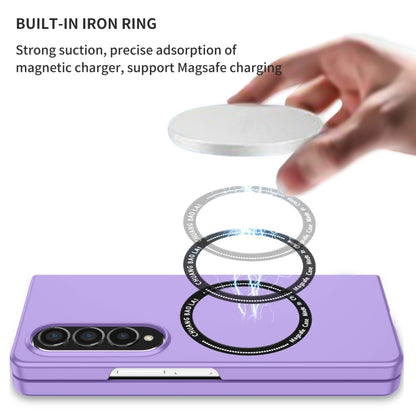 For Samsung Galaxy Z Fold4 Magsafe Magnetic Folding PC Phone Case(Purple) - Galaxy Z Fold4 5G Cases by buy2fix | Online Shopping UK | buy2fix