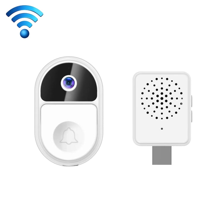 ML18 Mini Ultra Wide Angle Smart Video Doorbell Support Two-way Voice(White) - Security by buy2fix | Online Shopping UK | buy2fix